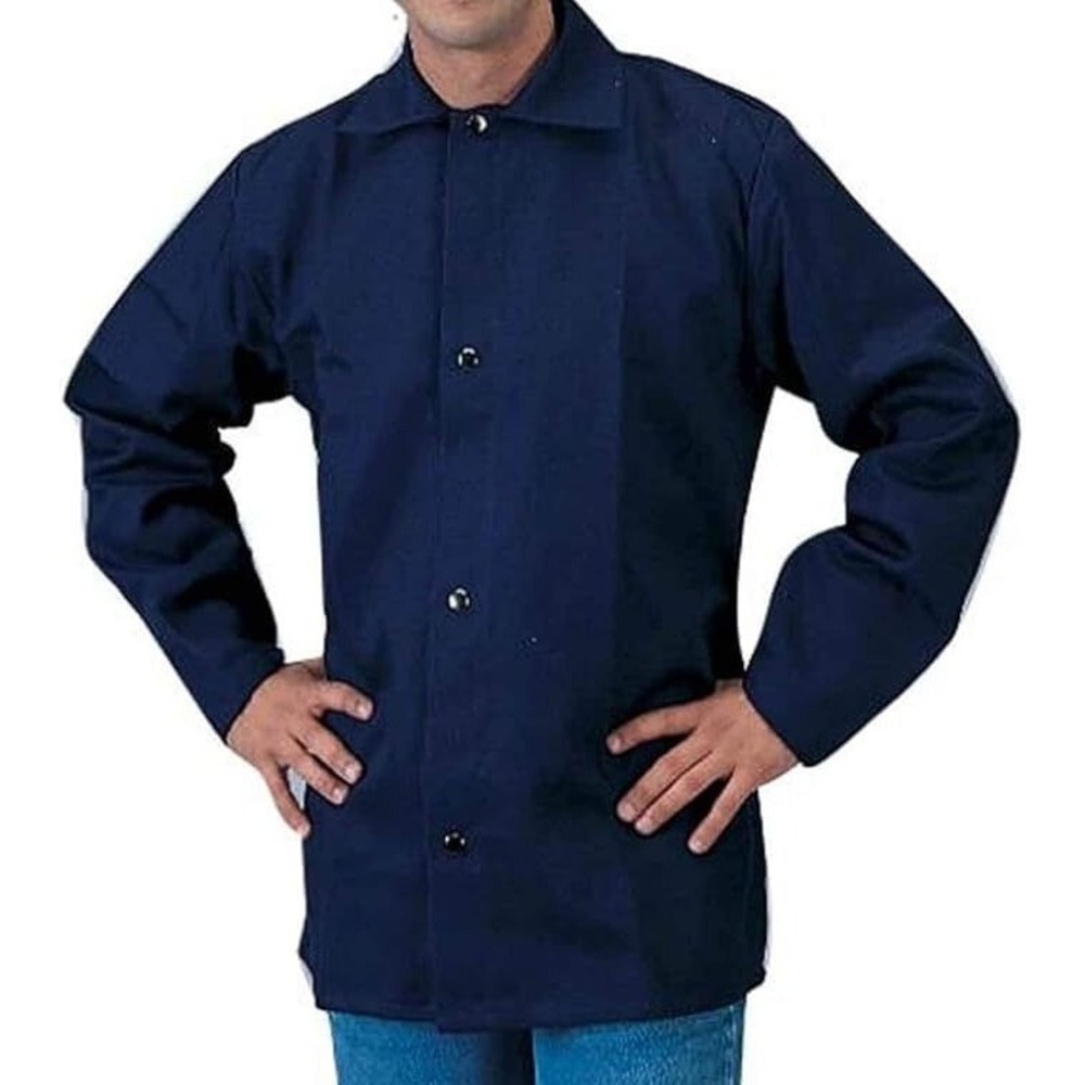Tillman 6230BL 9oz FR Cotton Flame‎ Resistant 30" Jacket - Navy Blue - Large
